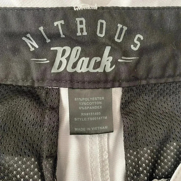 Nitrous Black Format Grey Mens Hybrid Shorts 30 - Picture 9 of 11